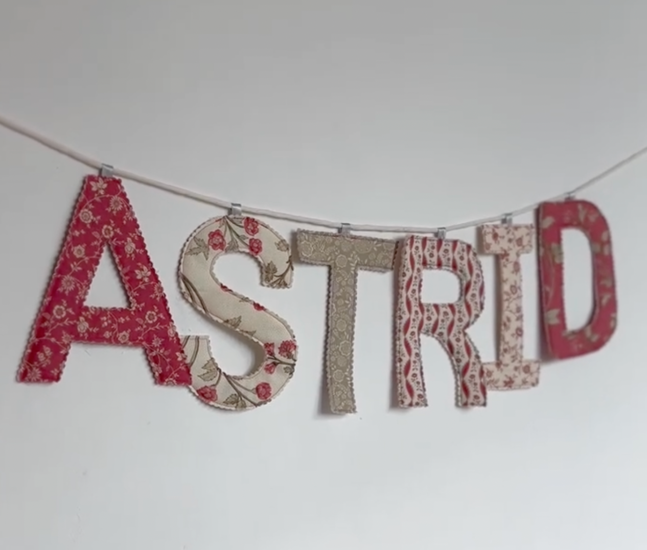 How to Make a Name Banner Using Fabric Scraps