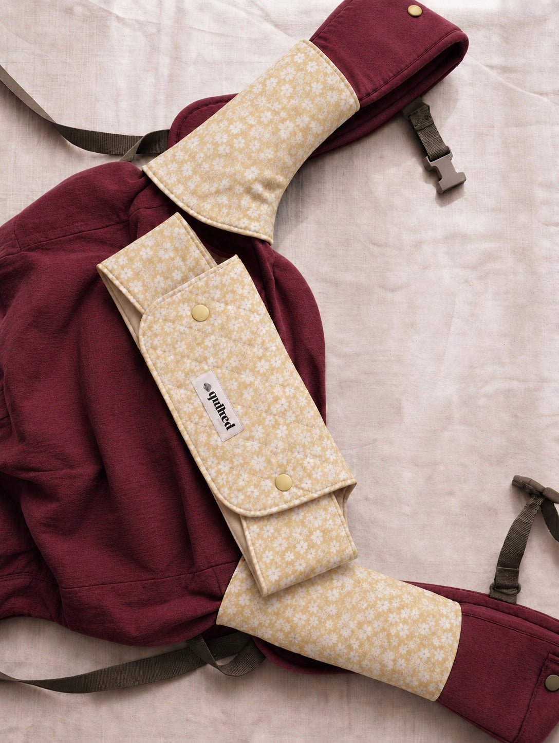 Front Drool Bib + Suckpads Set (Reversible)
