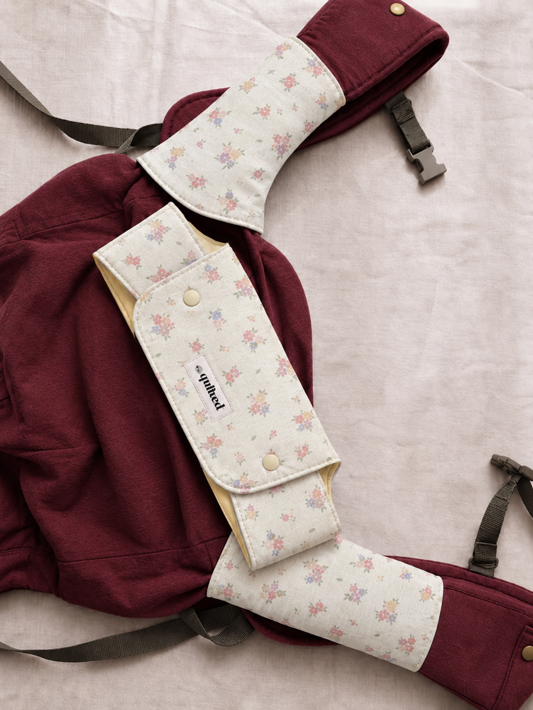 Front Drool Bib + Suckpads Set (Reversible)