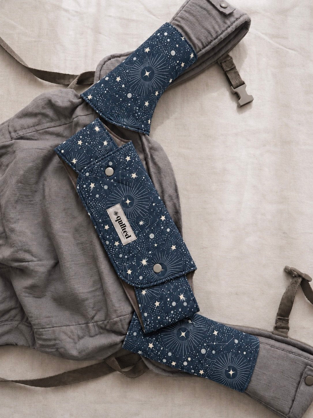 Front Drool Bib + Suckpads Set (Reversible)