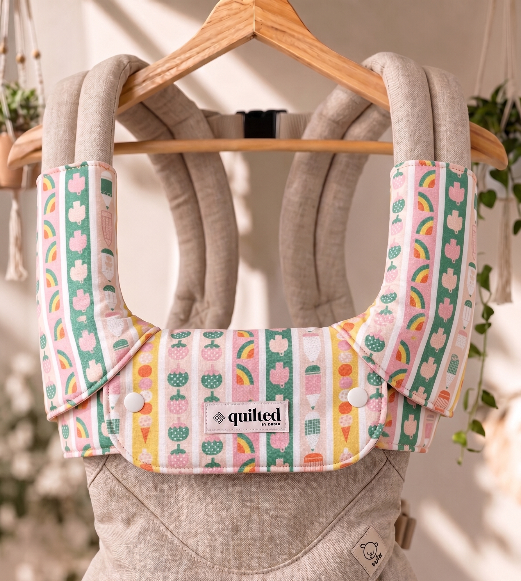 Soft cotton carrier strap covers for drooling and teething babies, ergobaby and tula, singapore, malaysia