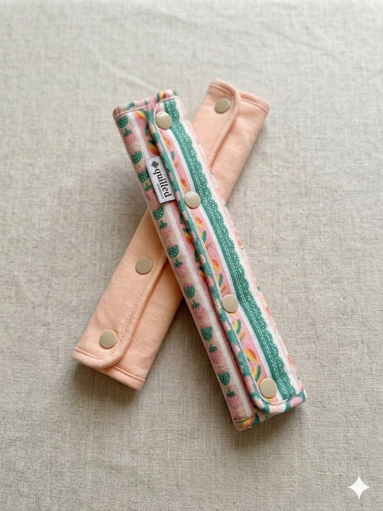 Handmade car seat harness cover fits Joie, Cybex, Maxi-Cosi