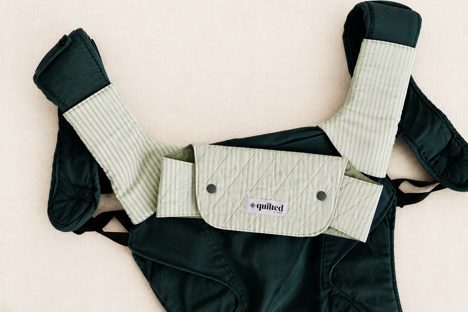 Front Drool Bib + Suckpads Set (Reversible)
